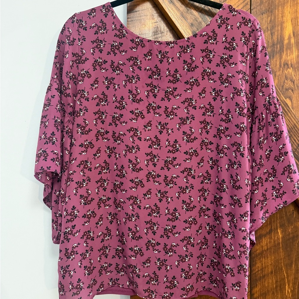 LOFT Pink Floral Women's Blouse